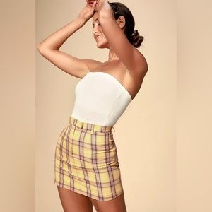 BB Dakota Plaid Skirt